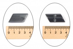 Ткань Пуговица пластик.№435(40*17мм) оптом и в розницу