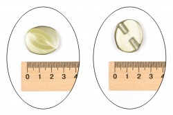 Ткань Пуговица пластик.№429(27*23мм) оптом и в розницу
