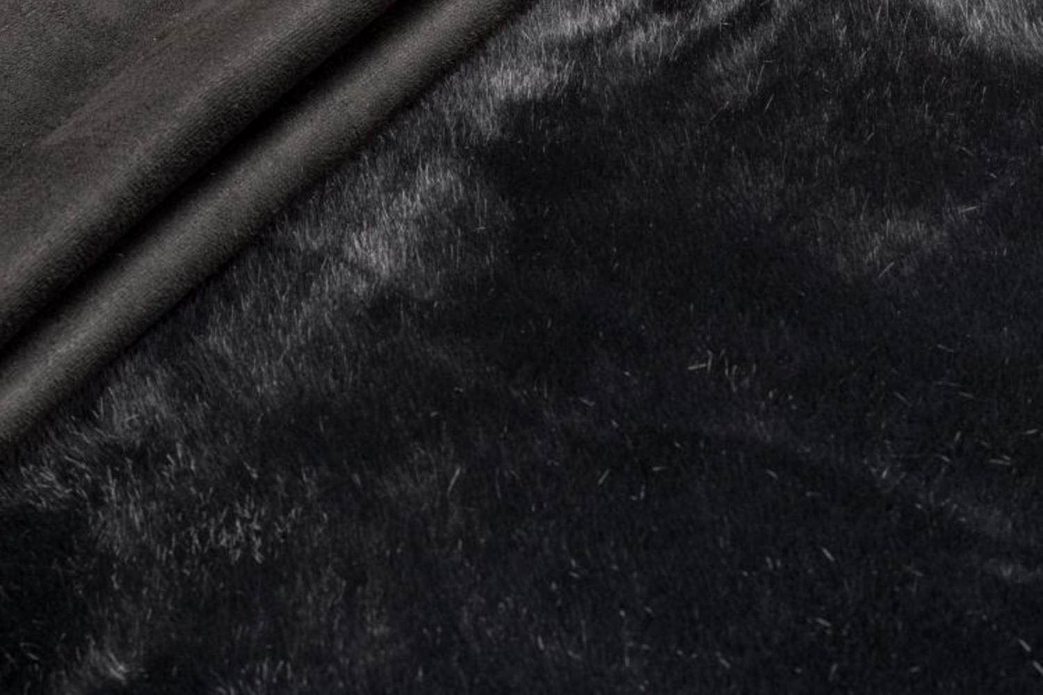 Мех на замше дубляж - 24687