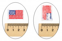 Ткань Апликация флаг США 30*20мм гуртом та у роздріб